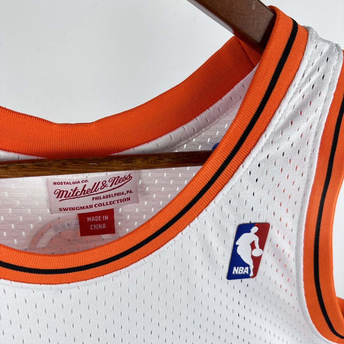 Denver Nuggets 2006-07 Season Throwback Swingman Jersey Cream #3 Allen Iverson - detail