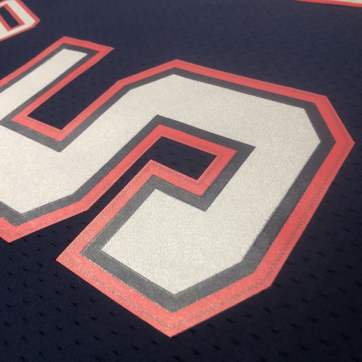 New Jersey Nets 2006-07 Season Throwback Swingman Jersey Navy #5 Jason Kidd - detail