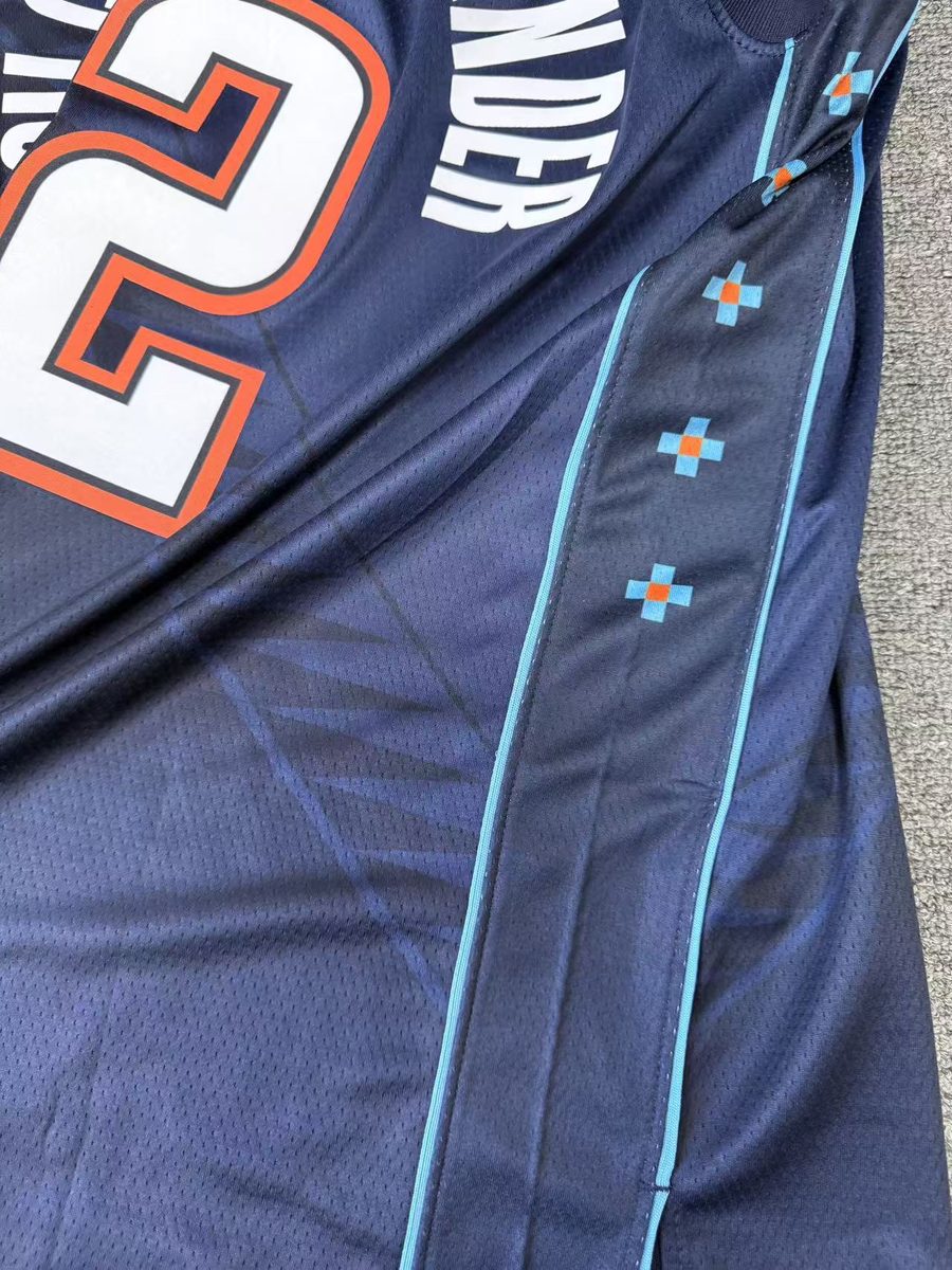 Oklahoma City Thunder 2026-27 Season City Jersey Navy Replica - detail