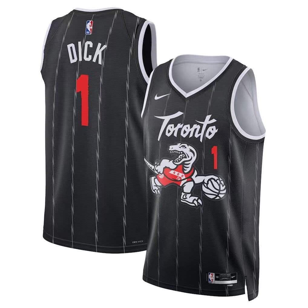 Toronto Raptors 2026-27 Season City Jersey Black - detail