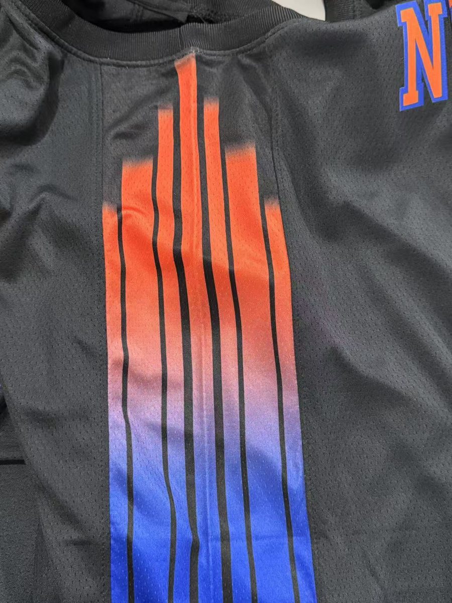 New York Knicks 2026-27 Season Statement Jersey Black - detail