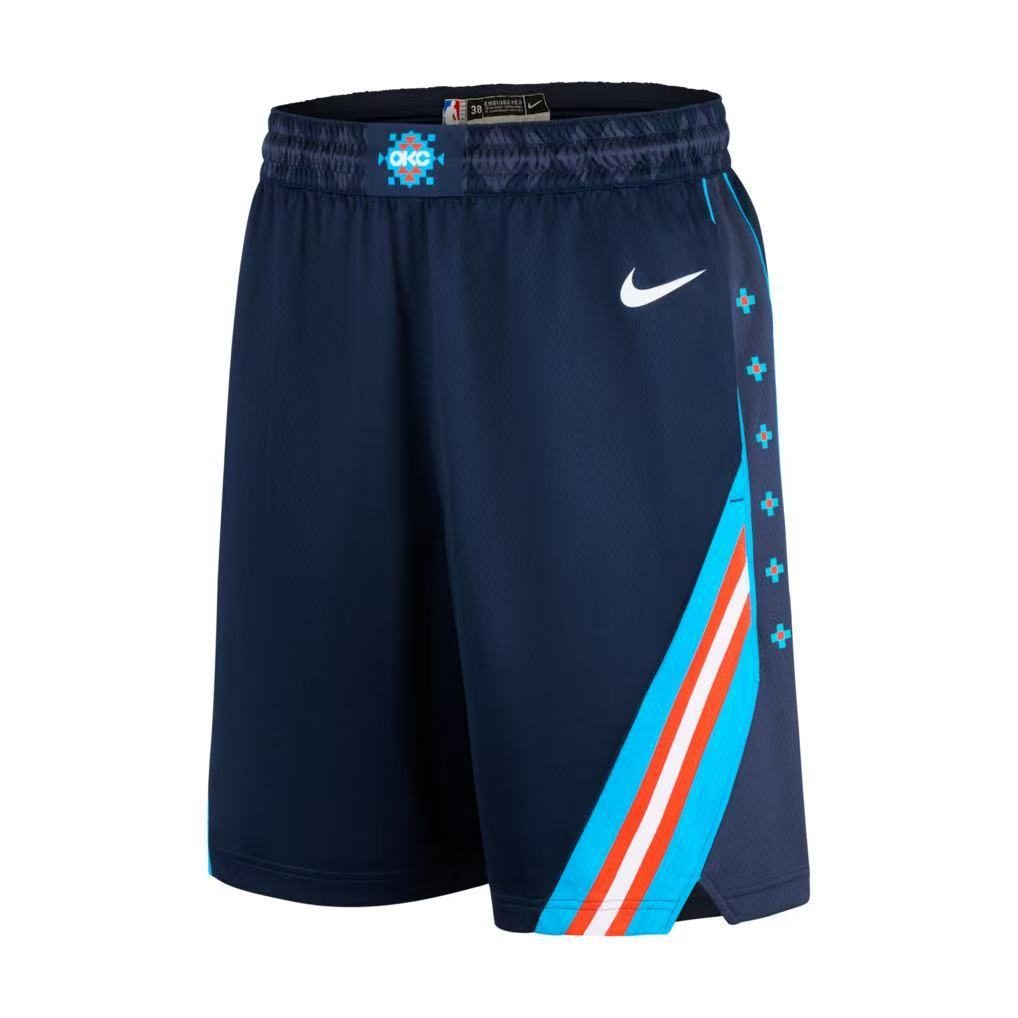 Oklahoma City Thunder 2026-27 Season City Swingman Shorts Navy - detail