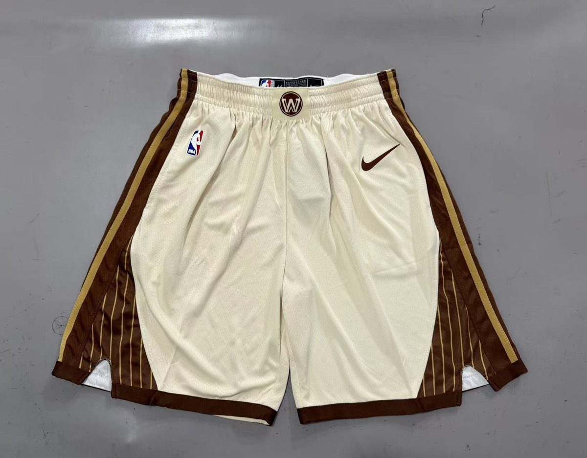 Golden State Warriors 2026-27 Season City Edition Shorts Cream