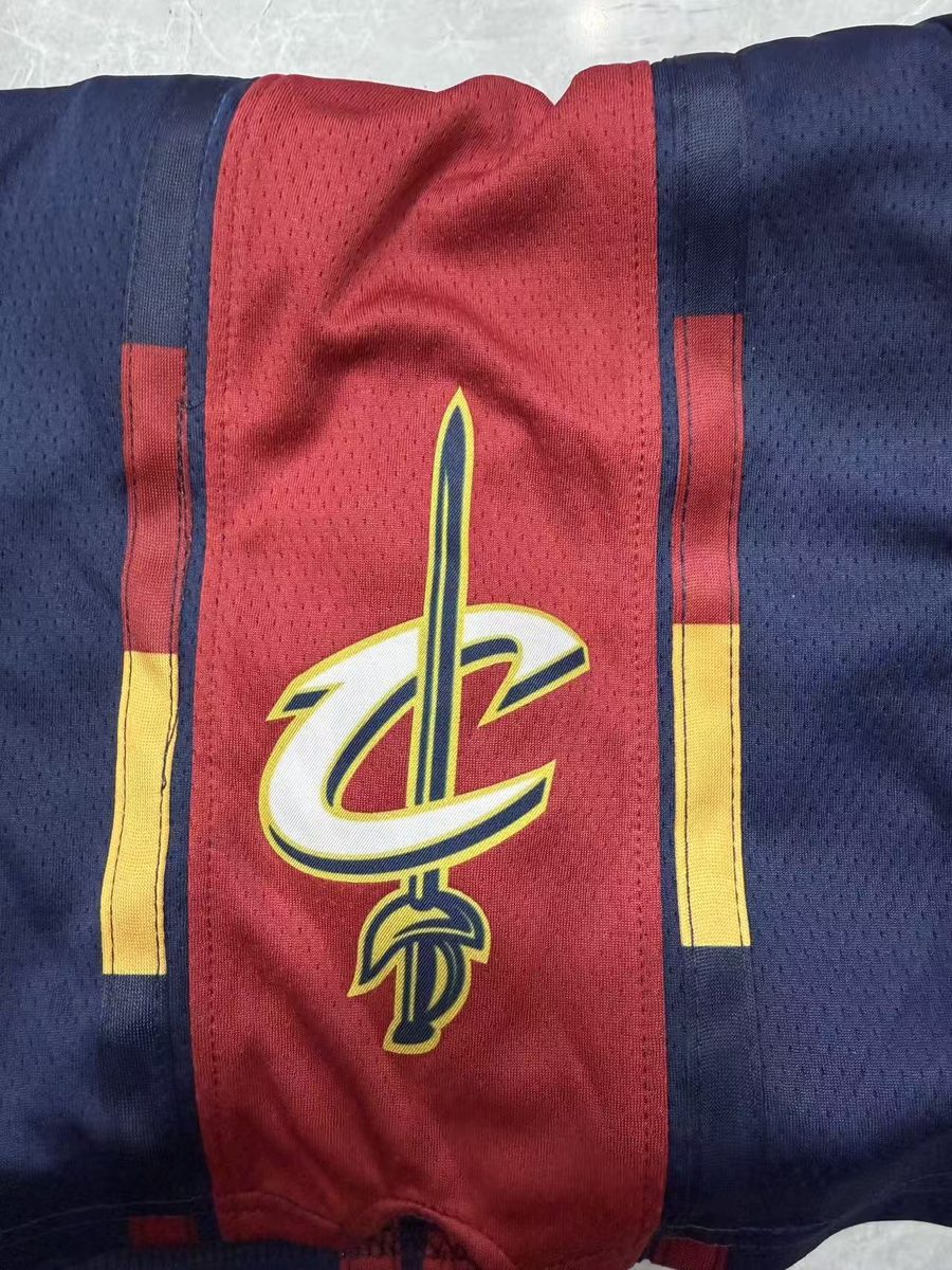Cleveland Cavaliers 2026-27 Season Throwback Navy Shorts - detail