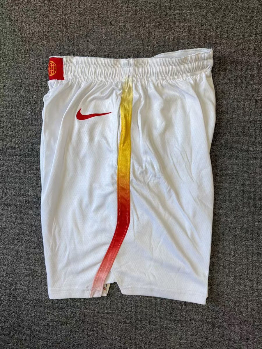 China National Team 2024 White Basketball Shorts - detail