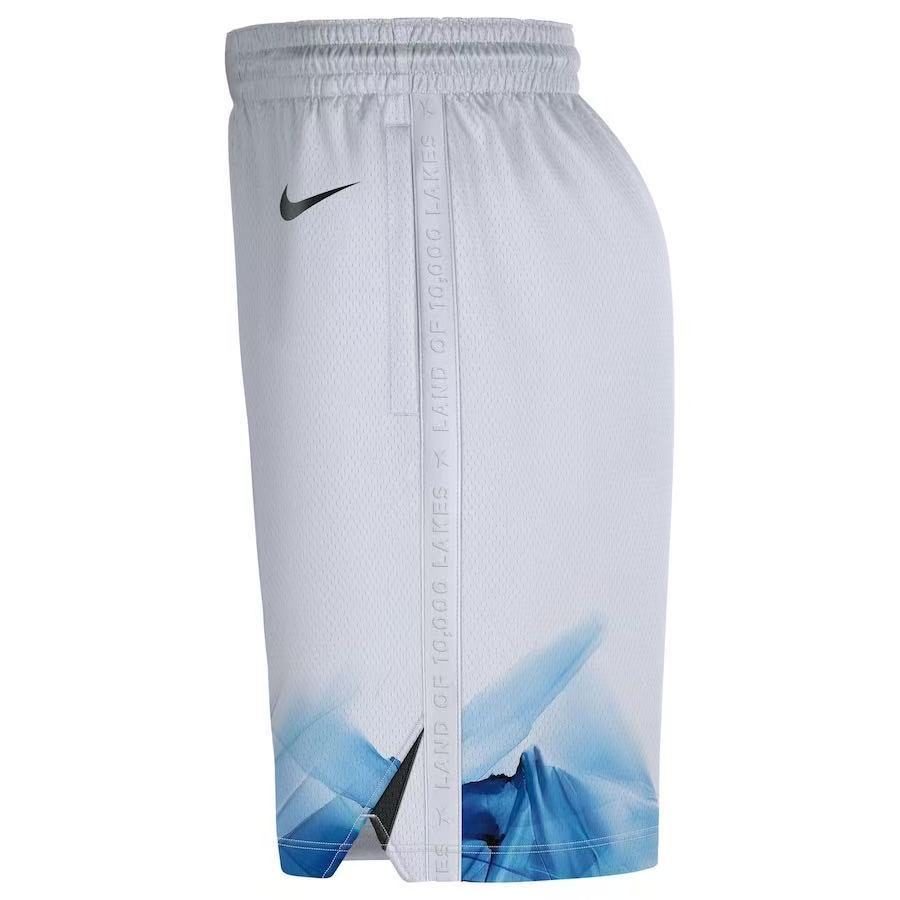 Minnesota Timberwolves 2025-26 Season City White Shorts - detail
