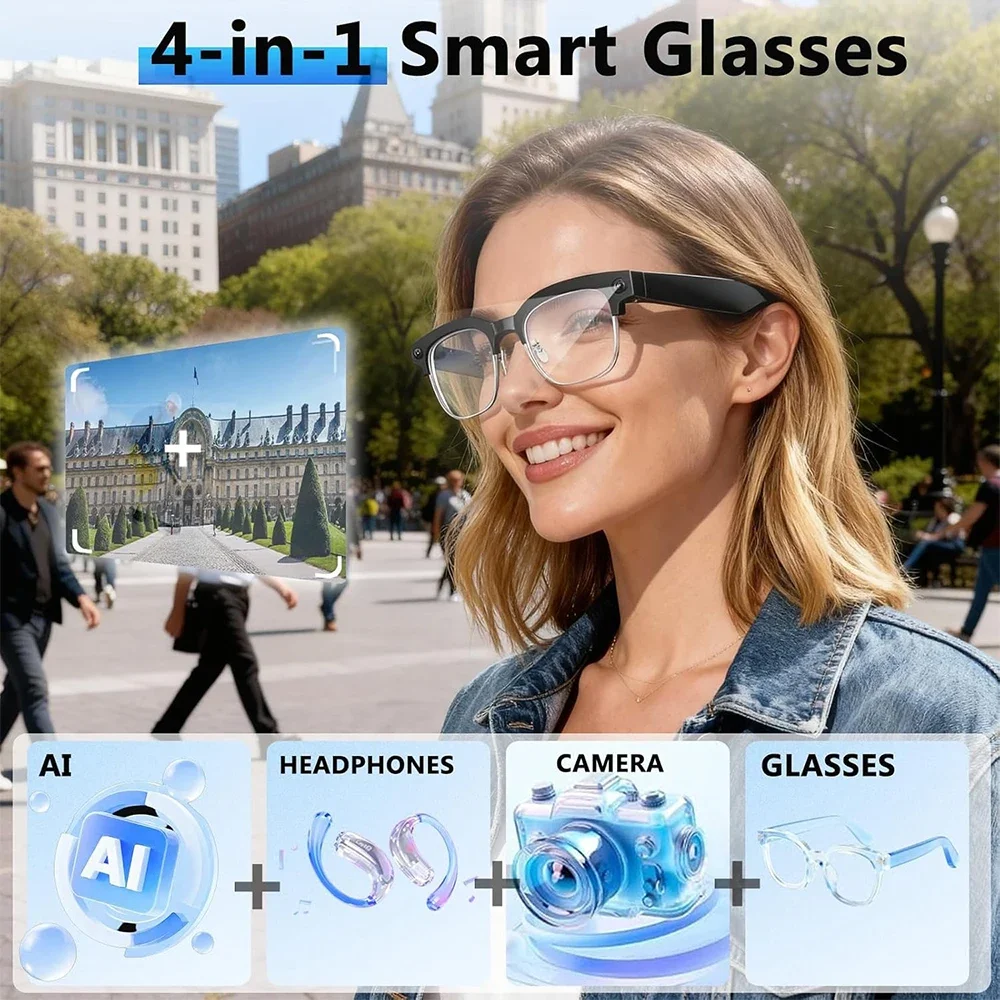 Why 2026 4K HD Smart Glasses With 800W Ultra-Wide Camera Video Recording 4GB AI Photo Recognition Bluetooth Call Translation Voice is Changing the Game in 2024