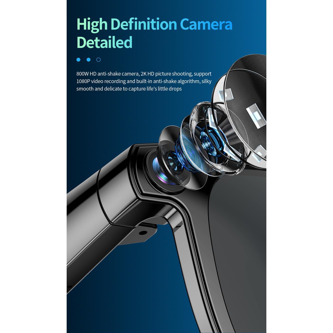 800W AI Smart Glasses Camera Video Translation Sunglasses Men Women Bluetooth Call Music Touch Eyewear Blue Light Protection Wearable - Image 4