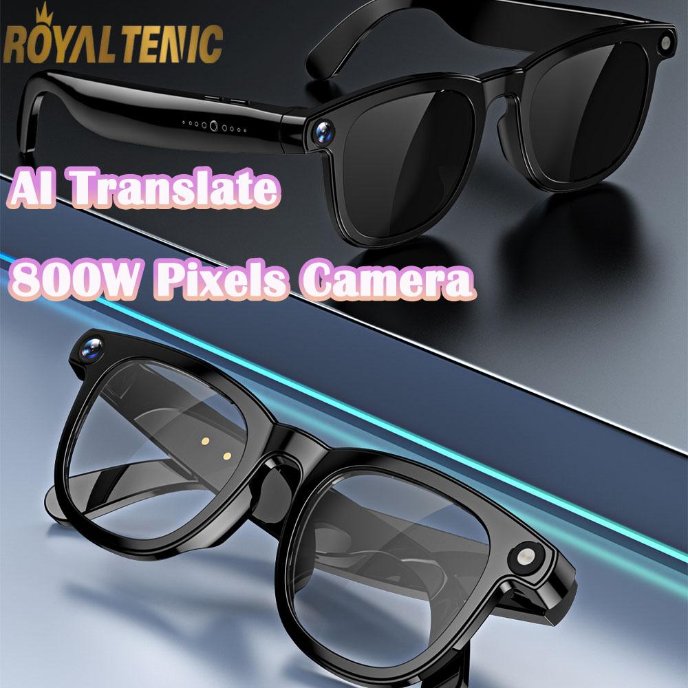 2025 New Smart Video Glasses 800W HD Camera Sport Headset Bluetooth Call Music AI Translation Wearable Cy01 Anti-Blue Light - Image 4