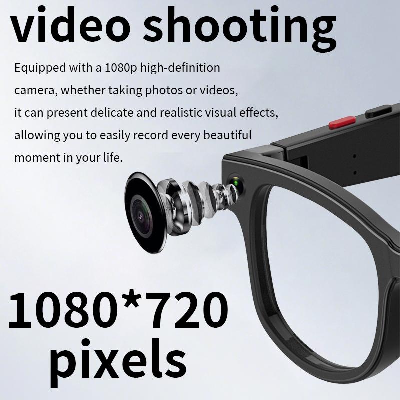 500W AI Smart Camera Sunglasses 3 in 1 Lens Translate Smart Glasses Voice Call Video Recording Anti-blue Light Bluetooth Glasses Wireless Button Device Local Magnetic Wearable - Image 2