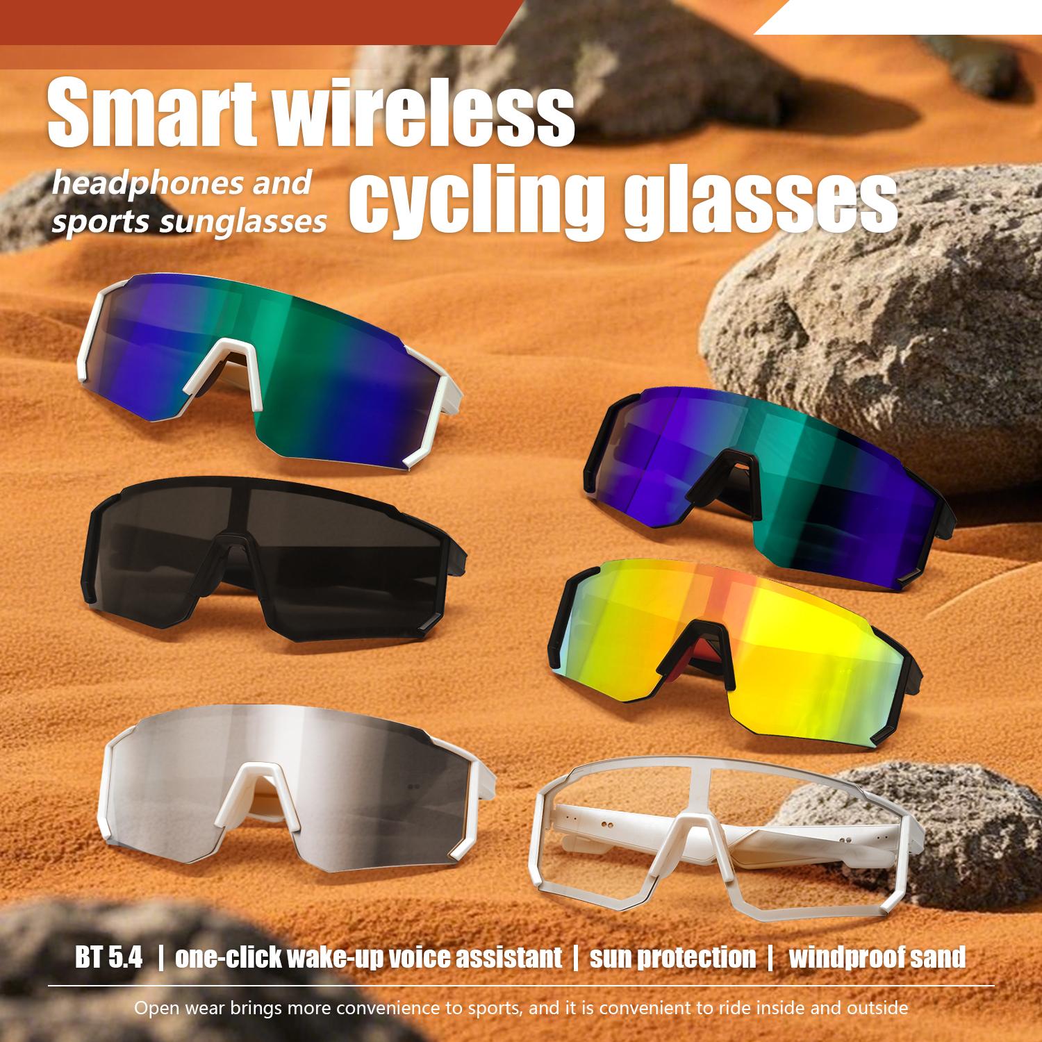 Smart Glasses Cycling Sport 100+ Online Language AI Automatic Dialogue Translation Bluetooth Glasses With Speaker UV Protection - Image 4