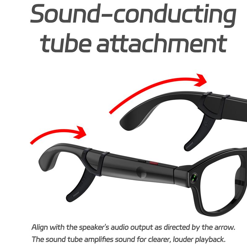 High-end AI Smart Glasses 500W Camera Sunglasses ChatGPT Translation Voice Control Bluetooth HD1080P Shooting With Camera Button Device Wireless Phone - Image 4