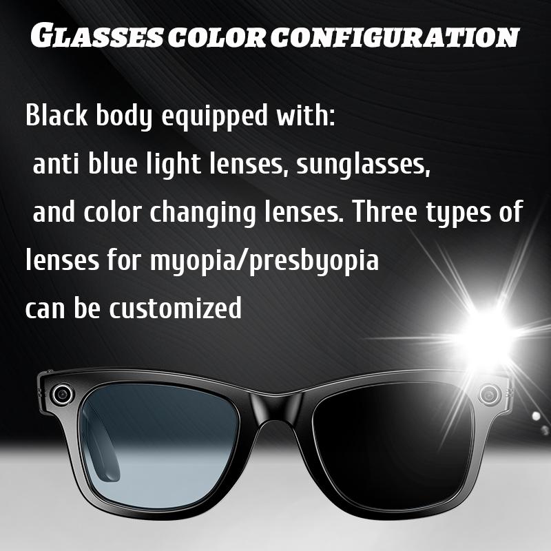 2025 New Upgrade Smart Glasses With Camera Video Recording AI Photo Recognition Bluetooth Call Translation Voice Sunglasses Men - Image 3