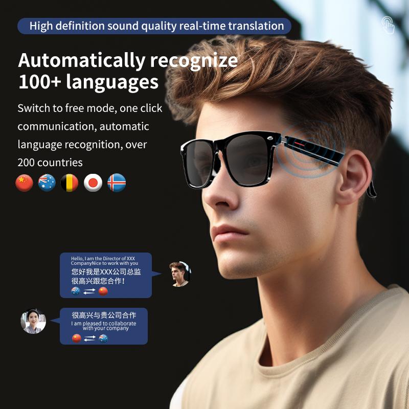 Smart Glasses with AI Navigation Listen Songs Bluetooth Call Voice Assistant Remote Camera Translate Language Smart Sunglasses - Image 4