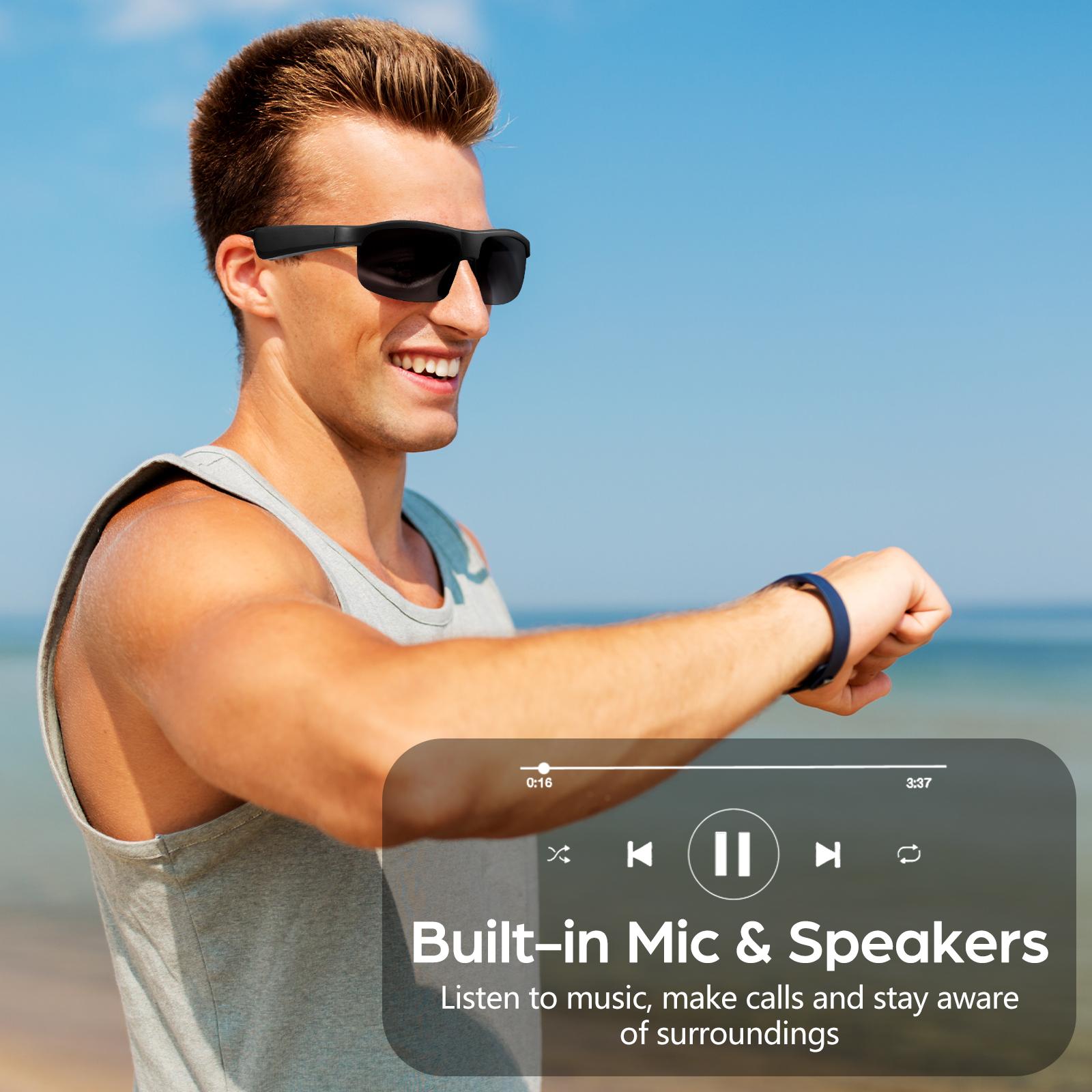 Smart Glasses Bluetooth Earphones M6Pro Sunglasses Black Technology Bone Conduction Outdoor Cycling Driving Long Range New - Image 3