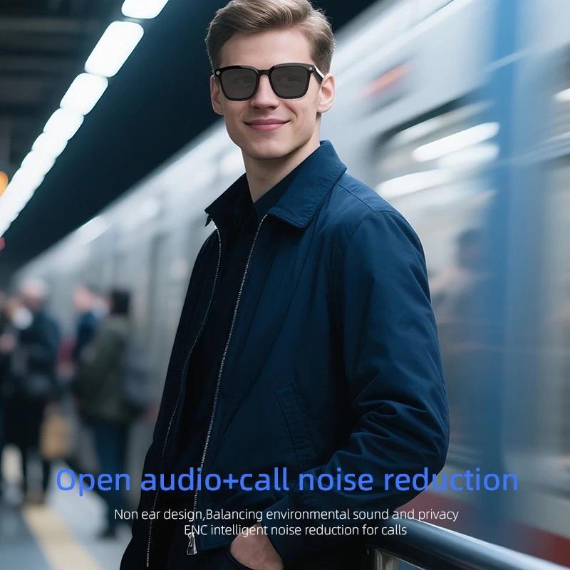 New AI Smart Glasses 800W HD Camera 1200P Video Recorder Waterproof Music Al Voice Translation Identify Pictures Smart Glasses