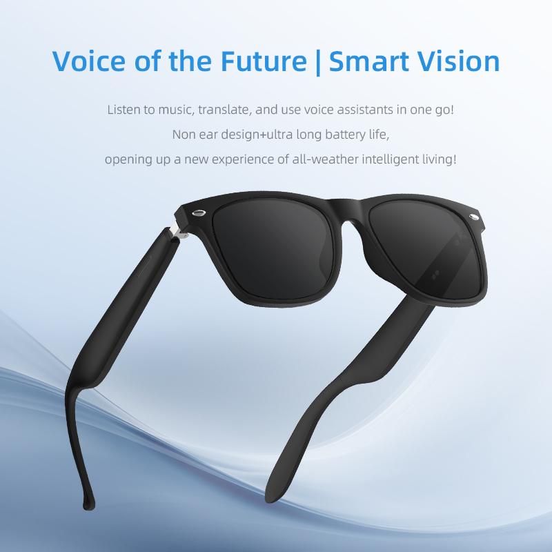 2025 New AI Smart Glasses with Phone Call Feature, Bluetooth Connectivity, UV Protection Lenses, Connected Bezel, Outdoor Sports Sunglasses
