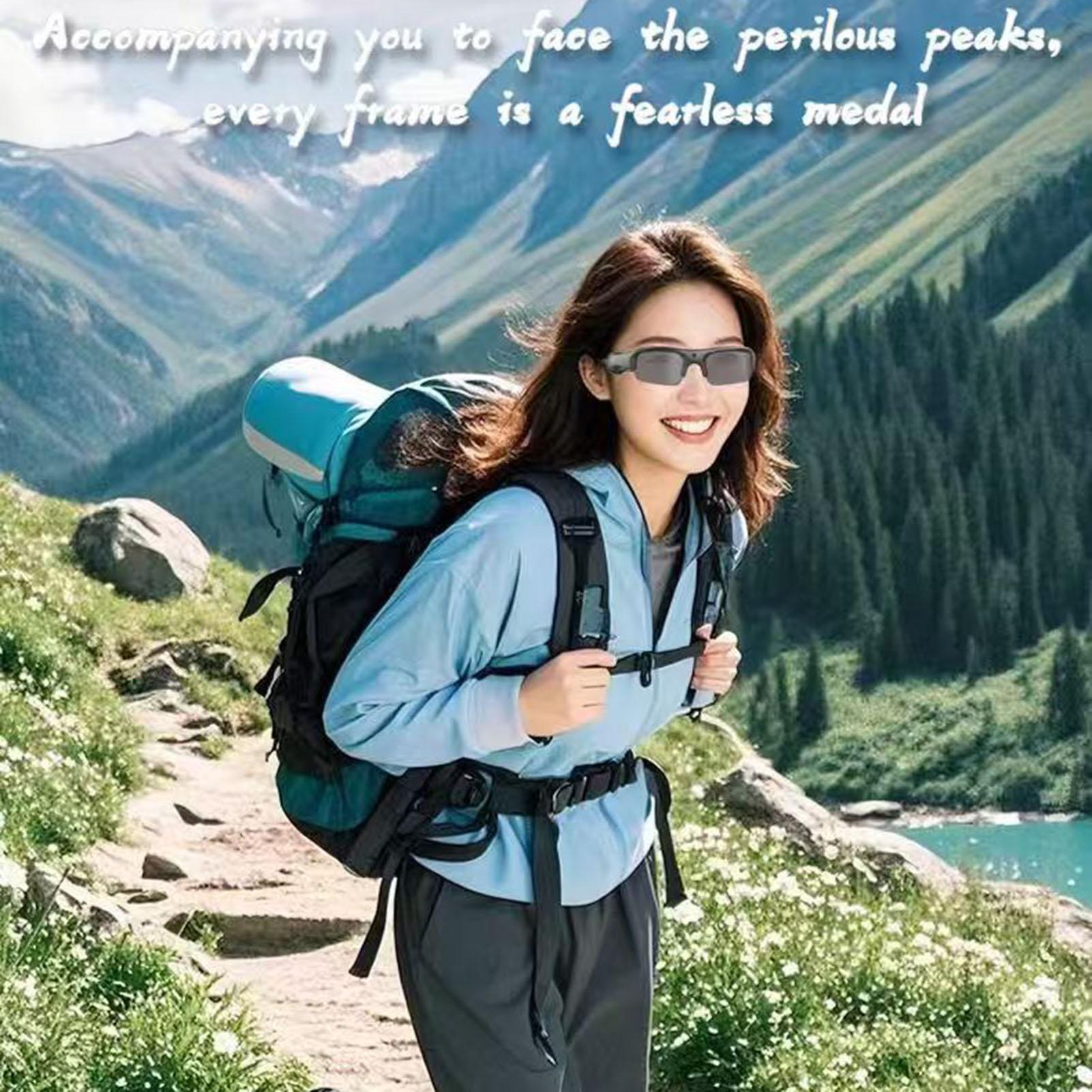 Camera Sunglasses with WiFi Polarized Smart Bike Glasses Outdoor Sports Camera HD Video Recording Polarized Camera Sunglasses