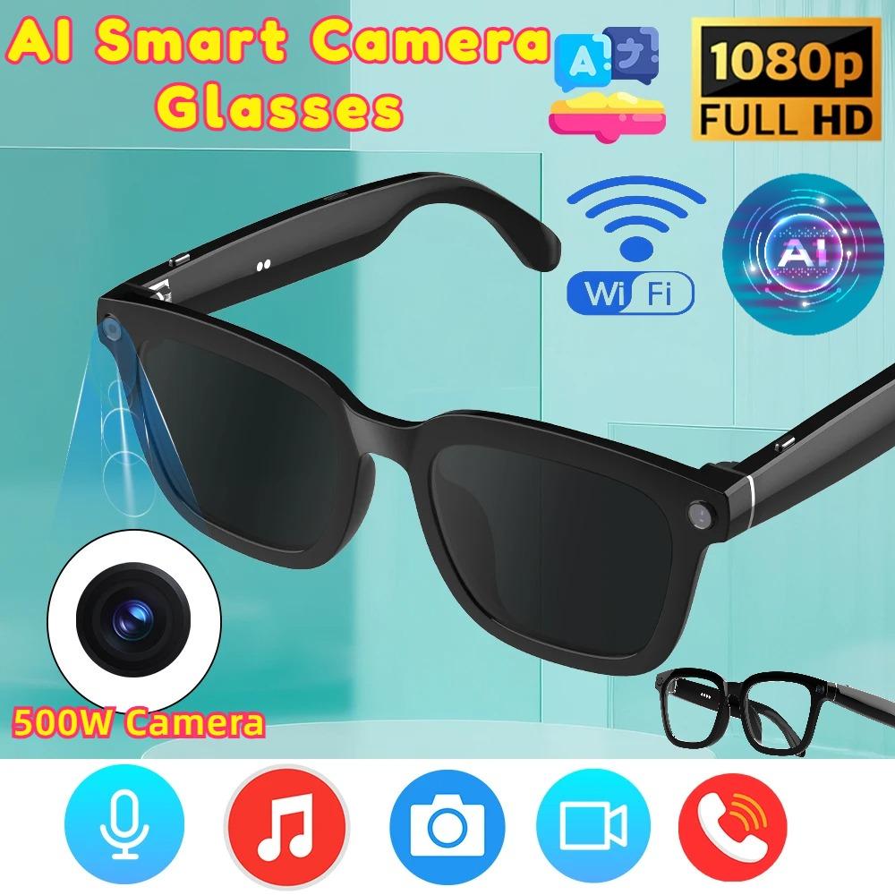 New Wifi AI Smart Glasses HD1080P Anti-shake Camera Video Glasses Voice Call Noise Reduction Wireless Bluetooth Headset Goggles