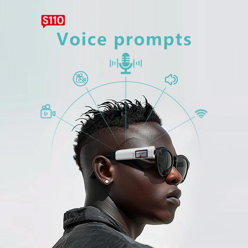 2026 FPV Eyeglasses 4K Video Shooting Micro-camera HD WiFi Intelligent Headset Glasses Video&Sound Recording WiFi APP