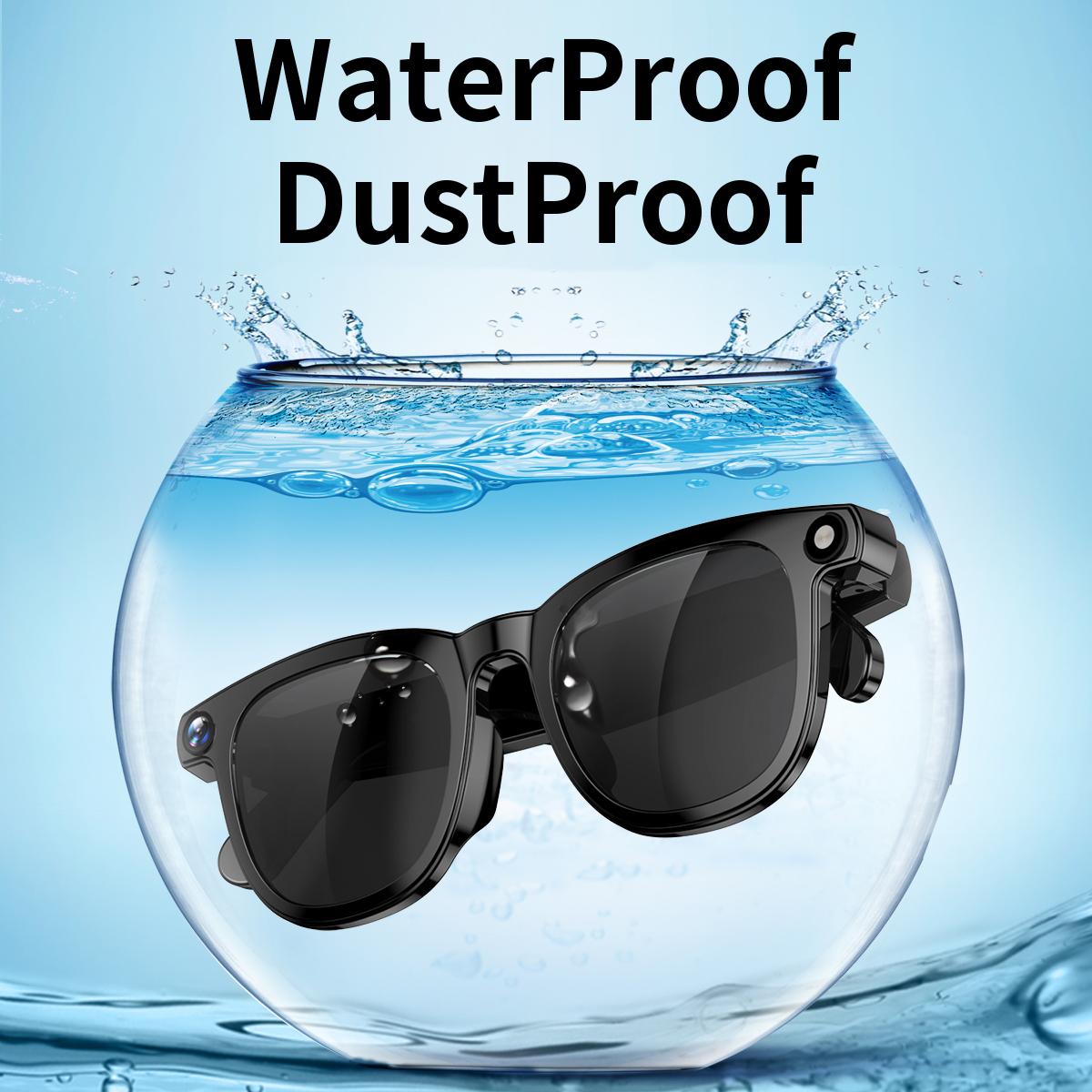 Smart glasses with new HD AI camera, 800W resolution, Bluetooth connectivity, voice call functionality, AI conversation recognition, voice assistant, ideal for sports, model CY01