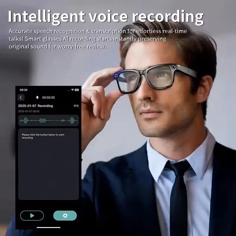 5 Surprising Benefits of Using Smart Glasses, AI Technology, 8MP Video Camera, Translation in 100+ Languages, Men's Sunglasses, Bluetooth Calling, Music Playback, 260mAh Battery, Suitable for Both Men and Women