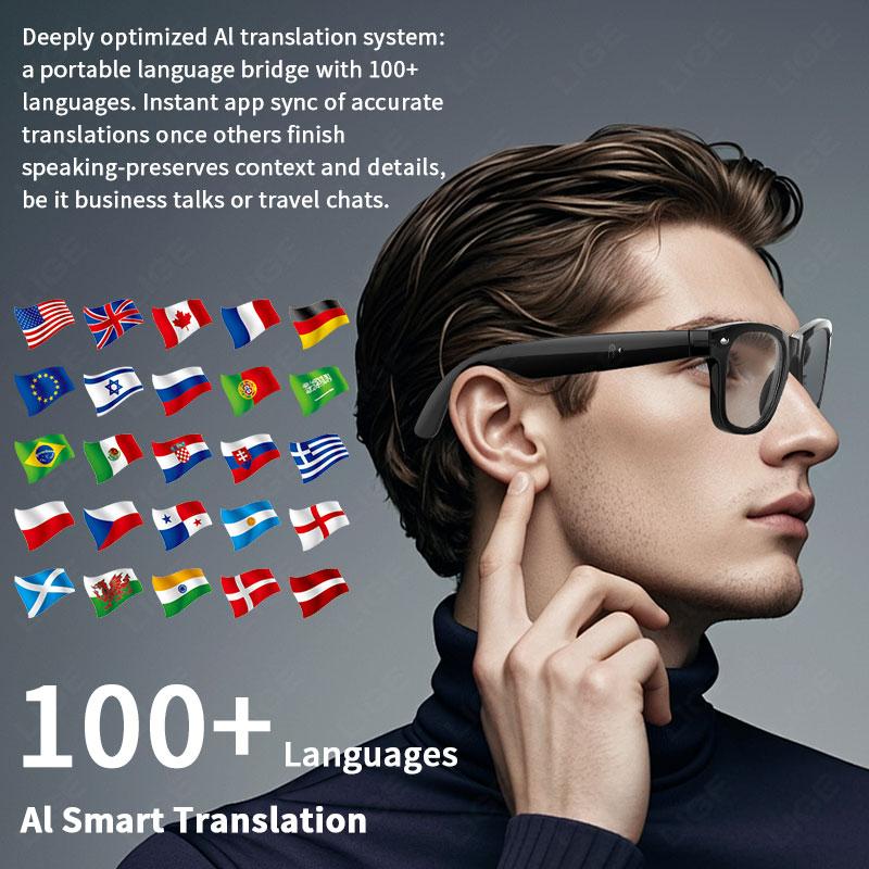 How LIGE AI Photography Video Smart Glasses Intelligent Interactive Translation Smart Sunglasses For Google Glasses with camera men Can Transform Your Daily Routine