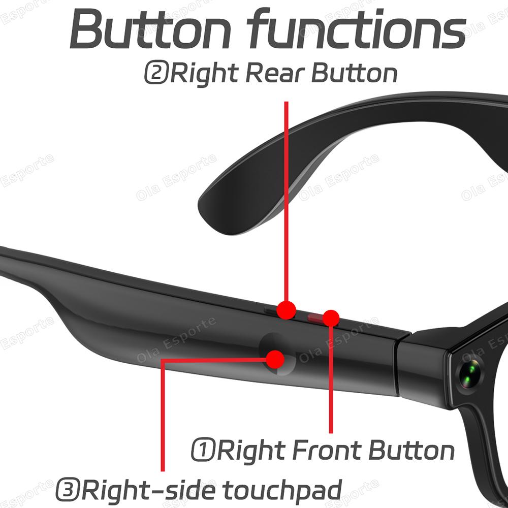 Why New AI Smart Glasses Chat GPT 500W Camera Bluetooth Call 300Mah Battery Voice Assistant Control Smart Sunglasses For Android IOS is Changing the Game in 2024