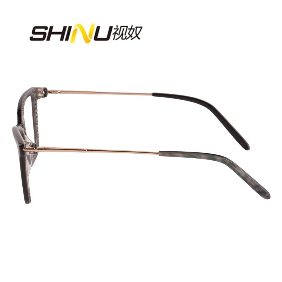 prescription glasses women smart multifocal progressive glasses women acetate metal frame multifocal glasses near and far
