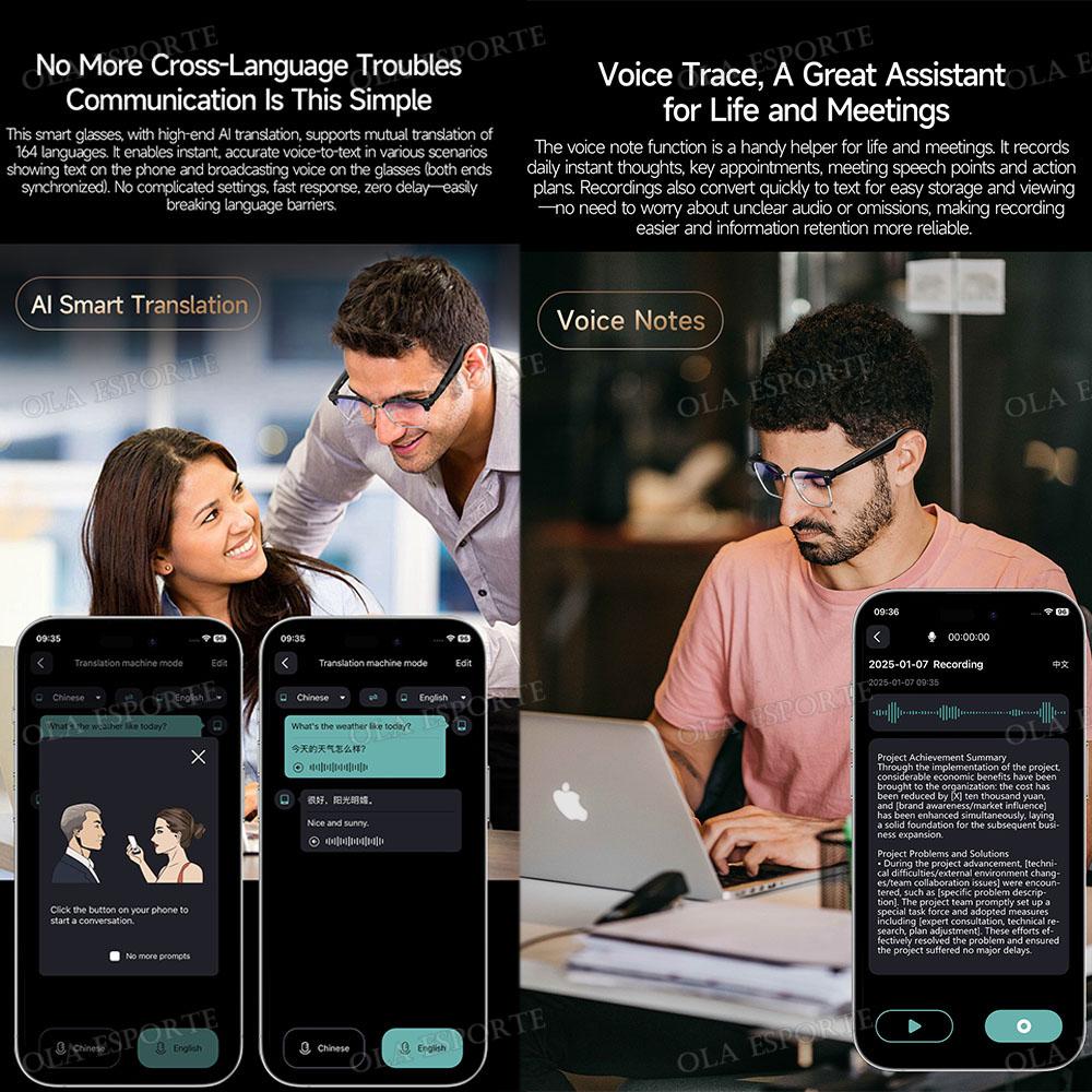 Expert Review: Is Fashion Smart Glasses Bluetooth call Voice Assistant Music Playback AI Intelligent Translation Glasses 170mAh Long Battery Life Worth the Investment?