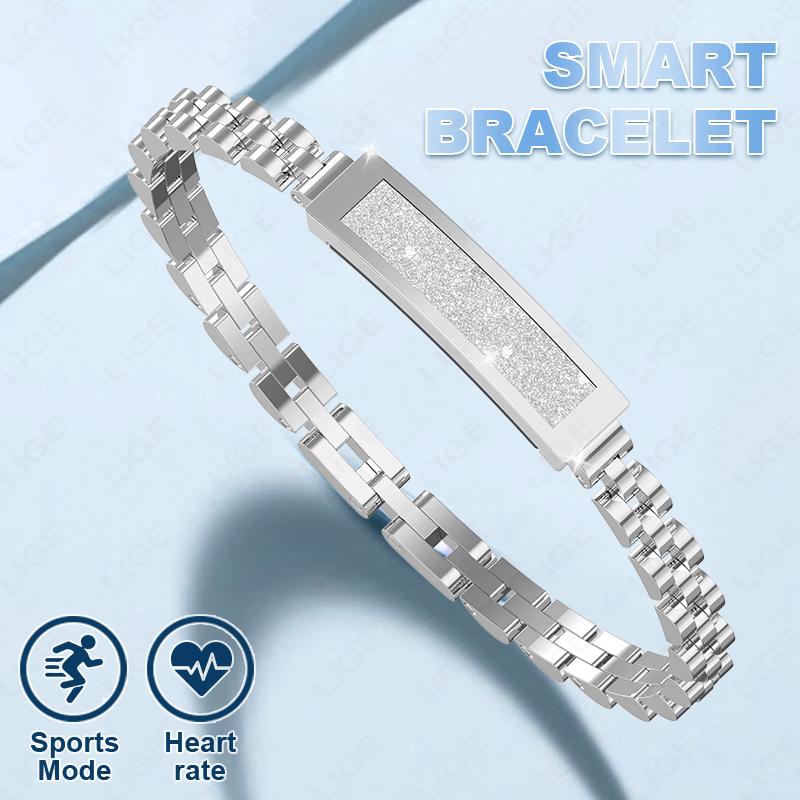 LIGE Health Smart Bracelet for Couples Heart Rate Monitor Activity Fitness Tracker Men Women Band Sports Waterproof Smart Watch
